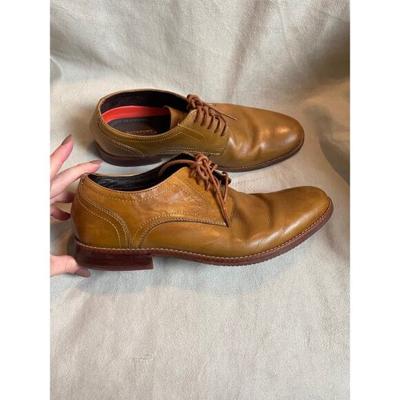 Rockport Walkability Trutech Saxxon Plain Oxfords 9.5 - Picture 1 of 8